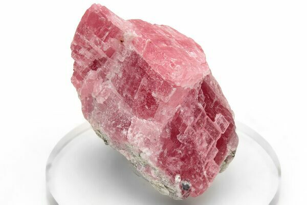 A pink rhodochrosite specimen from the Wutong Mine in China.